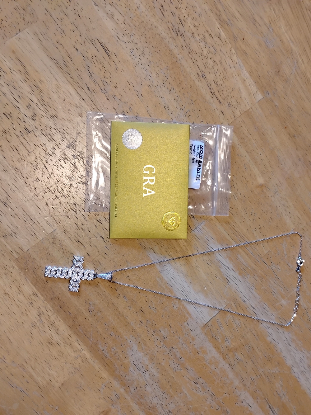 Moissanite Cross Necklace